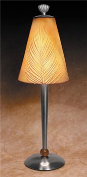 Palm Leaves Contemporary Lamp by Porcelain Garden