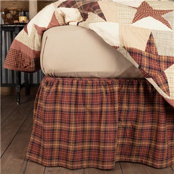 Abilene Star King Bed Skirt 78x80x16