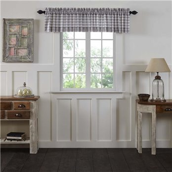 Annie Buffalo Grey Check Valance 16x90