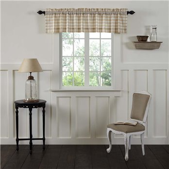 Annie Buffalo Tan Check Valance 16x72