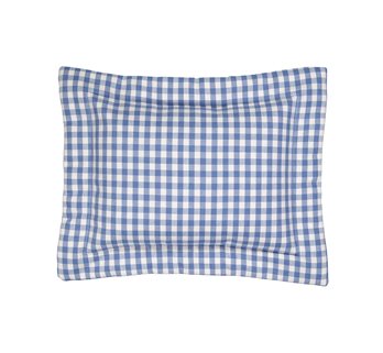 Hillhouse Breakfast Pillow Woven Blue Check
