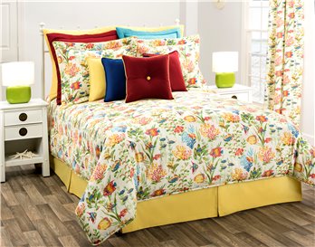West Bay Twin Comforter Set with 15" Bed Skirt