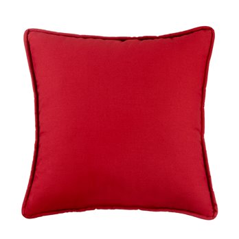 West Bay Solid Square Pillow - Red