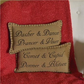 Prancer Pillow Set of 2 7x13