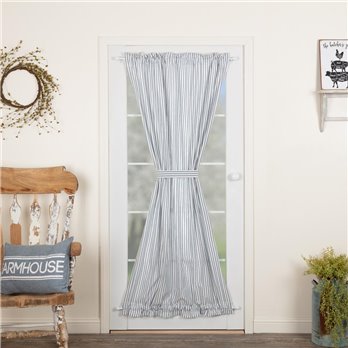 Sawyer Mill Blue Ticking Stripe Door Panel 72x40