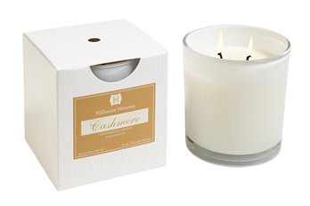Cashmere 2 Wick Candle In White Glass 12 oz by Hillhouse Naturals
