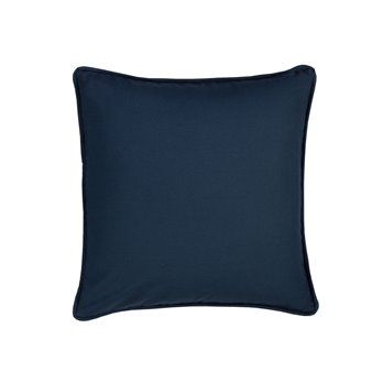 On Course Solid Navy Square Pillow