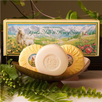 Caswell-Massey Goats Milk & Honey Soap (3 x 3 oz)