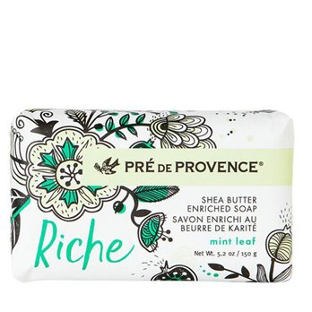 Pre de Provence Riche Mint Leaf Shea Butter Vegetable Soap 150 g
