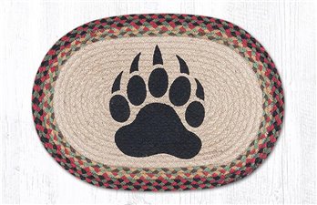 Bear Paw Oval Braided Placemat 13"x19"