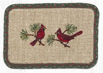 Cardinal Wicker Weave Braided Placemat 13"x19"