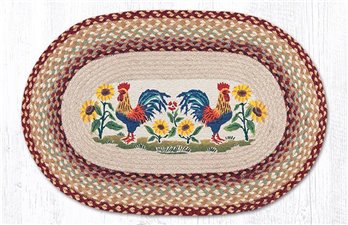 Country Morning Oval Braided Rug 20"x30"