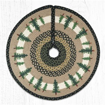 Tall Timbers Printed Braided Tree Skirt Round 30"x30"