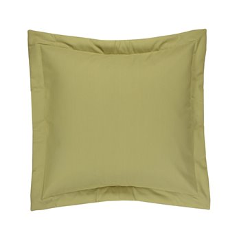 Ferngully Yellow Euro Sham - Solid Green by Thomasville