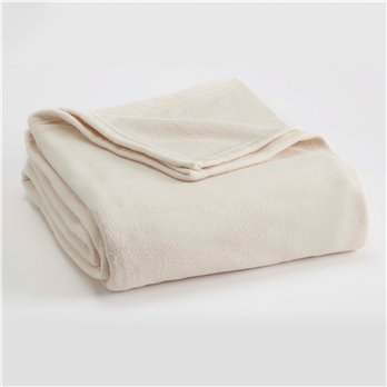 Vellux King Winter White Microfleece Blanket