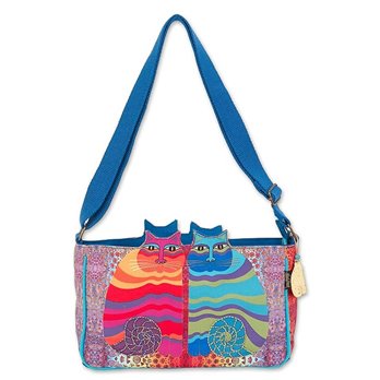 Rainbow Felines Cutout Medium Handbag