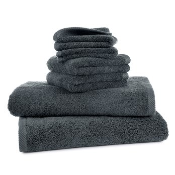 Izawa Low Lint Charcoal 6 Piece Bath Towel Set