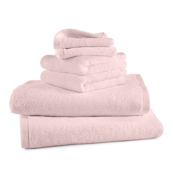 Izawa Highly Absorbent Pink 6 Piece Bath Towel Set