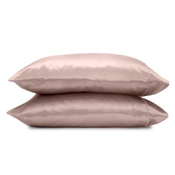 Seduction Satin Standard Rose Gold Pillowcase Pair
