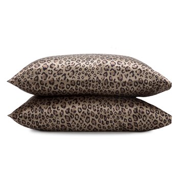 Seduction Satin Standard Leopard Pillowcase Pair