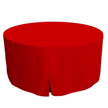 Tablevogue 60-Inch Red Round Table Cover