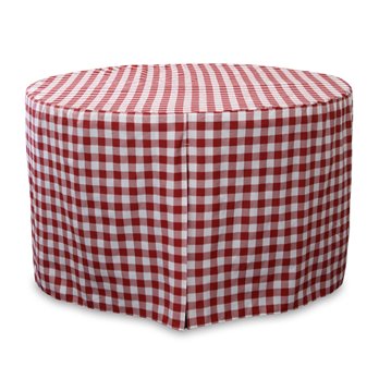 Tablevogue 60-Inch Red Picnic Plaid Round Table Cover