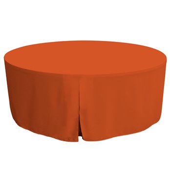 Tablevogue 72-Inch Ooh-Orange Round Table Cover