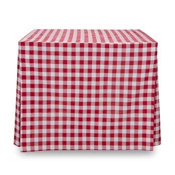 Tablevogue 34-Inch Square Red Picnic Plaid Table Cover