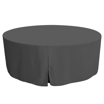 Tablevogue 72-Inch Charcoal Round Table Cover