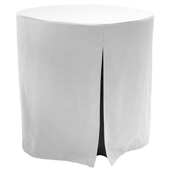 Tablevogue 30-Inch Silver Round Table Cover