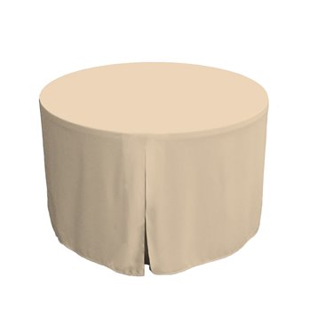 Tablevogue 48-Inch Natural Round Table Cover
