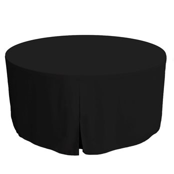 Tablevogue 60-Inch Black Round Table Cover