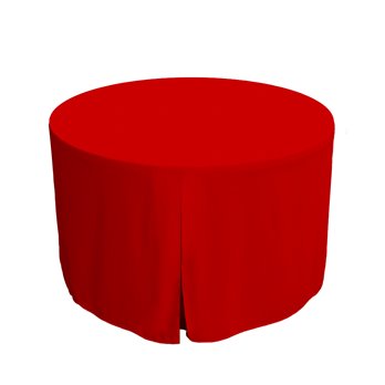 Tablevogue 48-Inch Red Round Table Cover