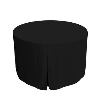 Tablevogue 48-Inch Black Round Table Cover