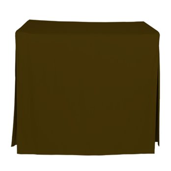 Tablevogue 34-Inch Square Chocolate Table Cover