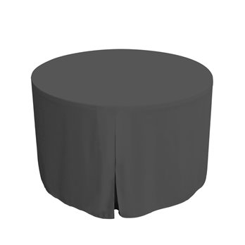 Tablevogue 48-Inch Charcoal Round Table Cover
