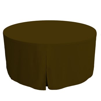 Tablevogue 60-Inch Chocolate Round Table Cover