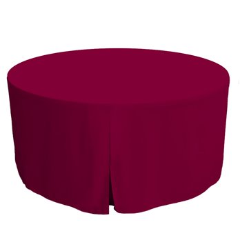 Tablevogue 60-Inch Garnet Round Table Cover