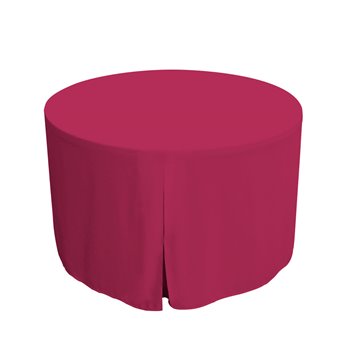 Tablevogue 48-Inch Fuchsia Round Table Cover