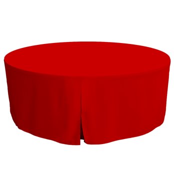 Tablevogue 72-Inch Red Round Table Cover