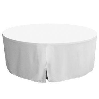 Tablevogue 72-Inch White Round Table Cover