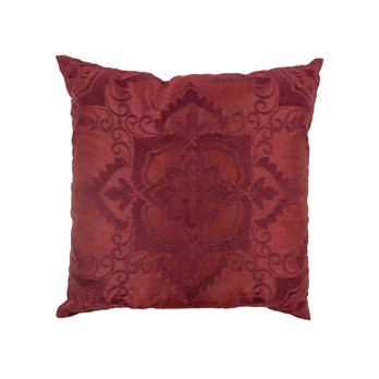 Spice Postage Stamp Burgundy Decorative Pillow