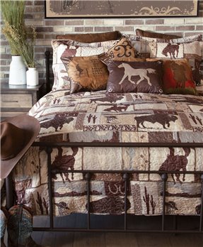 Wrangler Vintage Cowboy Twin Quilt Set