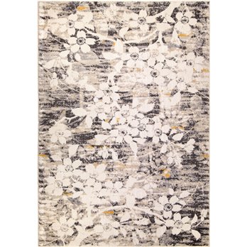 Asian garden Light Grey Rug (9' x 13')