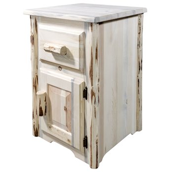 Montana End Table w/ Drawer & Right Hinged Door - Ready to Finish