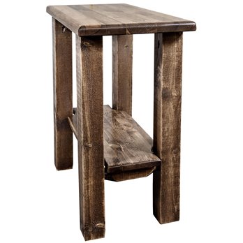 Homestead Chairside Table - Stain & Lacquer Finish
