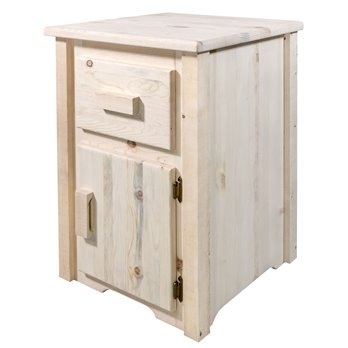 Homestead End Table w/ Drawer & Right Hinged Door - Ready to Finish