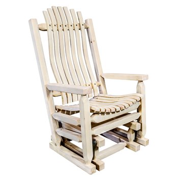 Homestead Glider Rocker - Clear Lacquer Finish