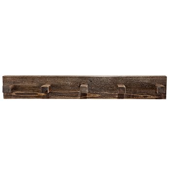 Homestead 3 Foot Coat Rack - Stain & Clear Lacquer Finish