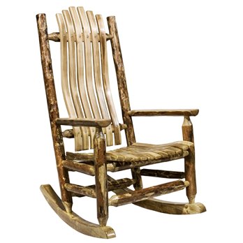 Glacier Adult Log Rocker